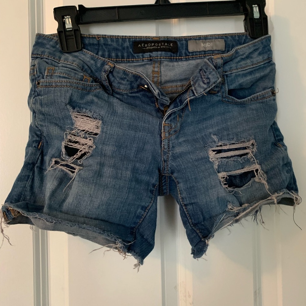 Denim shorts